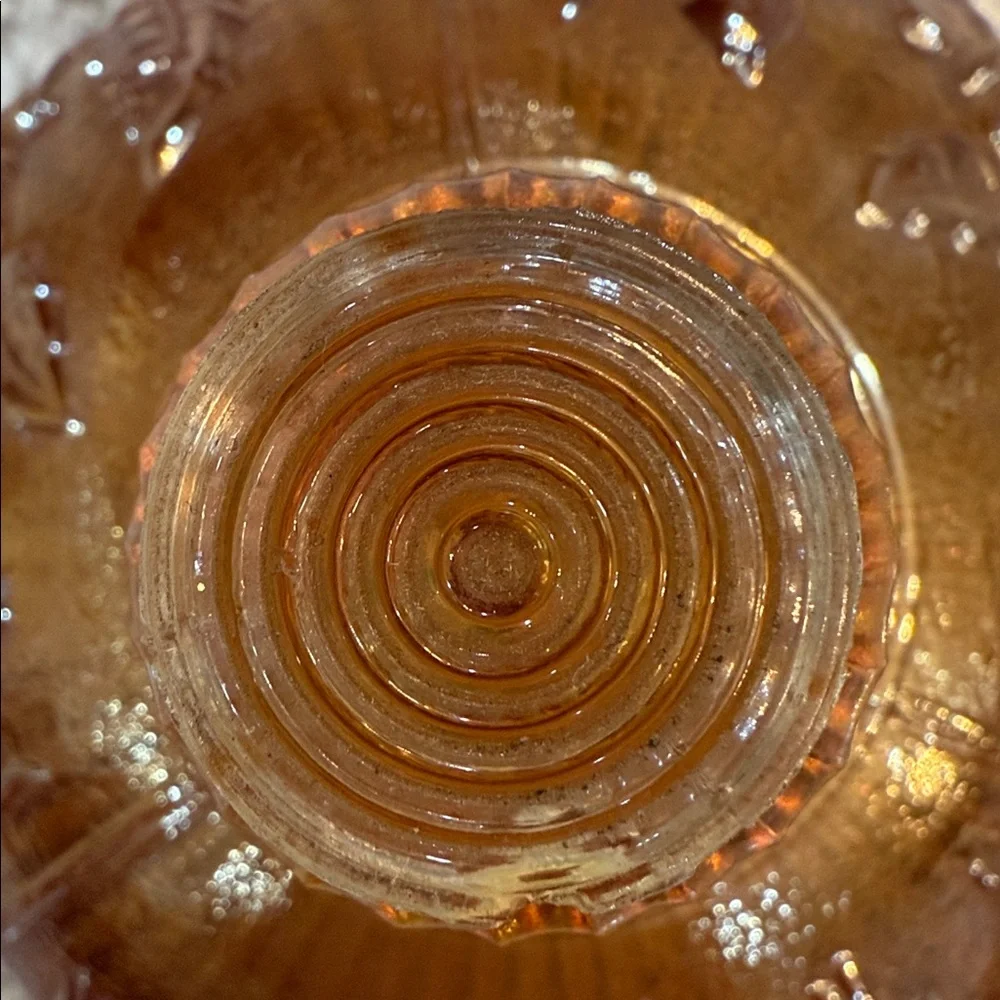Vintage Marigold Imperial Carnival Glass Covered Butter Dish dome DOME ONLY